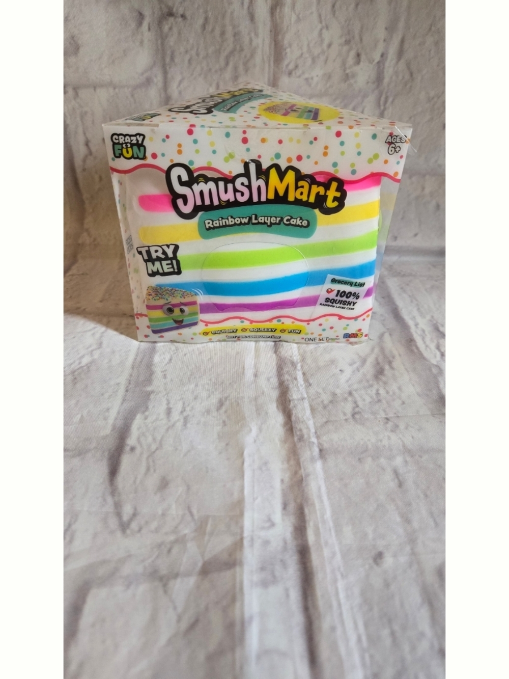 SmushMart Rainbow Layer Cake Squishy Toy - Multi Color